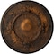Ekena Millwork Flower Ceiling Medallion (Fits Canopies up to 3 7/8"), Hand-Painted Rust, 27"OD x 1 1/8"P CM27FLRUS - alternate 1